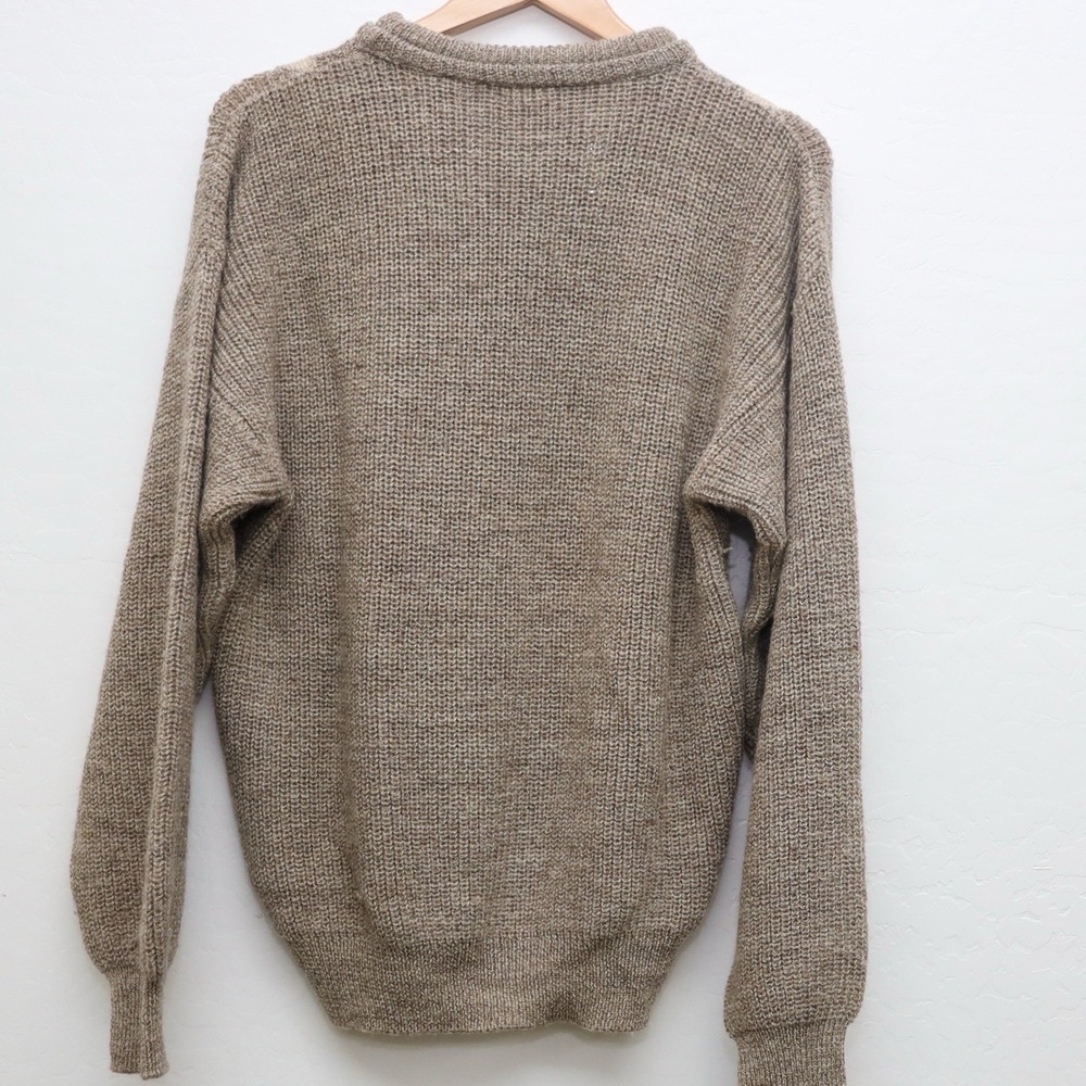 Vintage Gianfranco Ruffini Italy 3D Knit Grandpa Sweater Pattern Men's L 26Lx21W - Picture 3 of 9